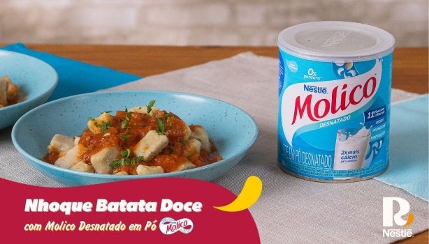 Fotografia da receita de nhoque de batata-doce