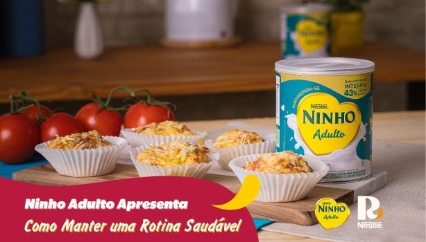 Fotografia de receitas saudáveis e Ninho Adulto.
