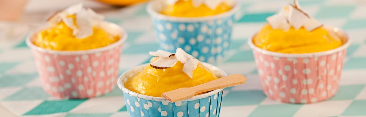 Geladinho Gourmet: creme amarelo em uma fôrma