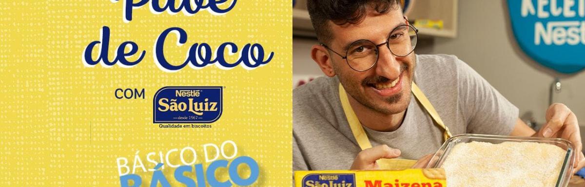 Pavê de Coco com Biscoito São Luiz