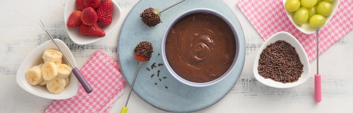 Receitas de fondue: Fondue de Brigadeiro