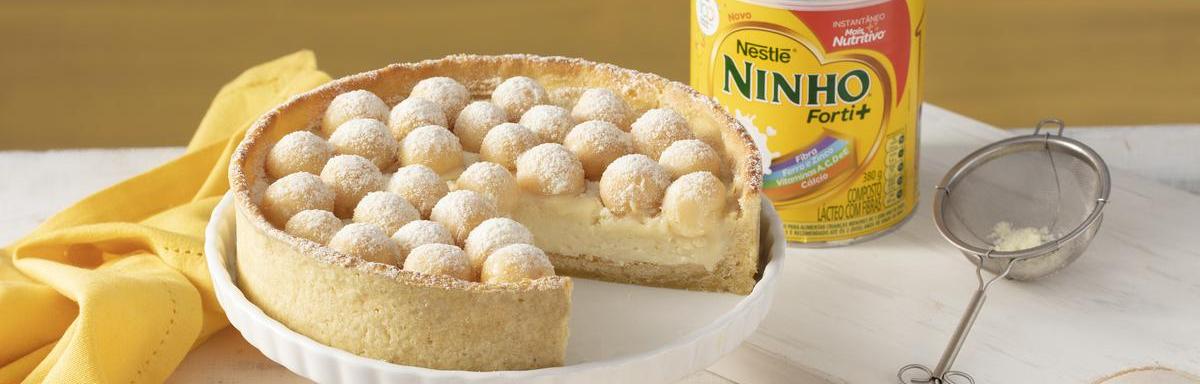 Receitas com leite em pó: Torta Doce de Ninho