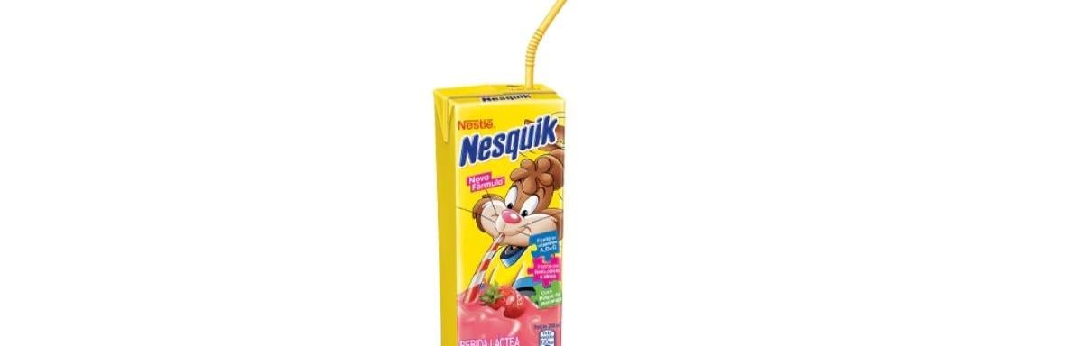 Bebida láctea Nesquik sabor morango