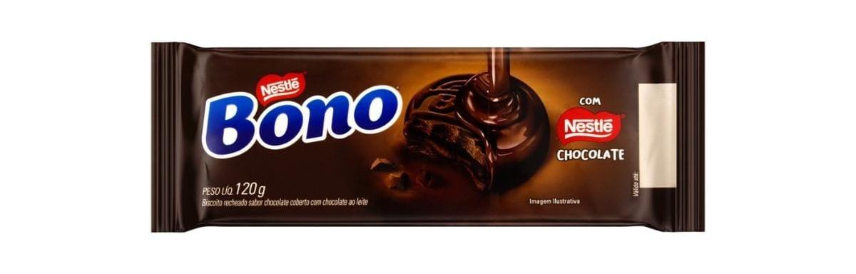 Biscoito Bono Coberto com Chocolate