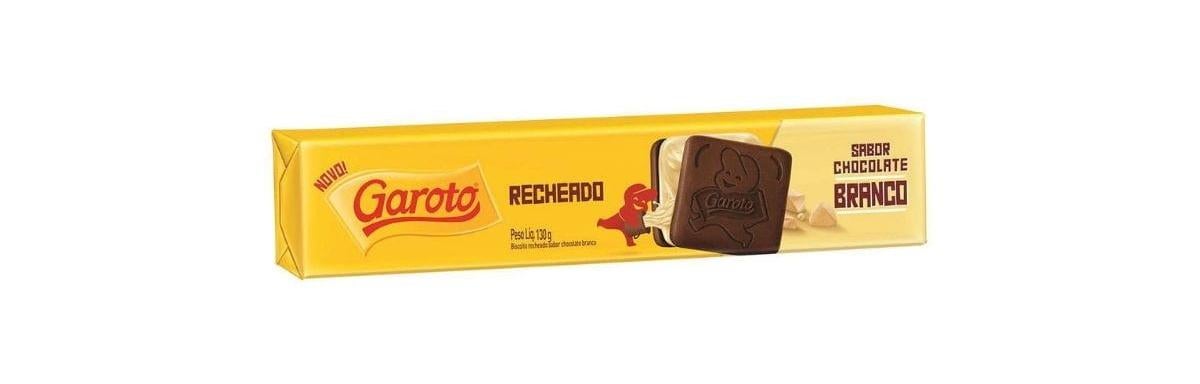 Biscoito Recheado Chocolate Branco Garoto