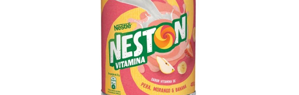 NESTON Vitamina de Morango, Pera e Banana