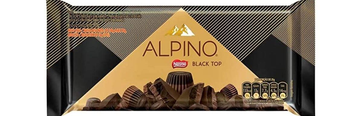 Chocolate Alpino Black Top 90g