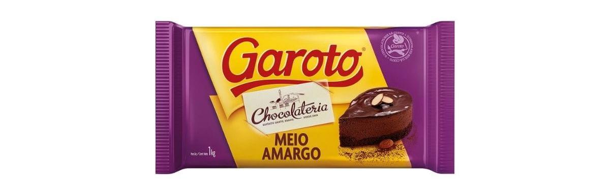 Chocolate Garoto Meio Amargo