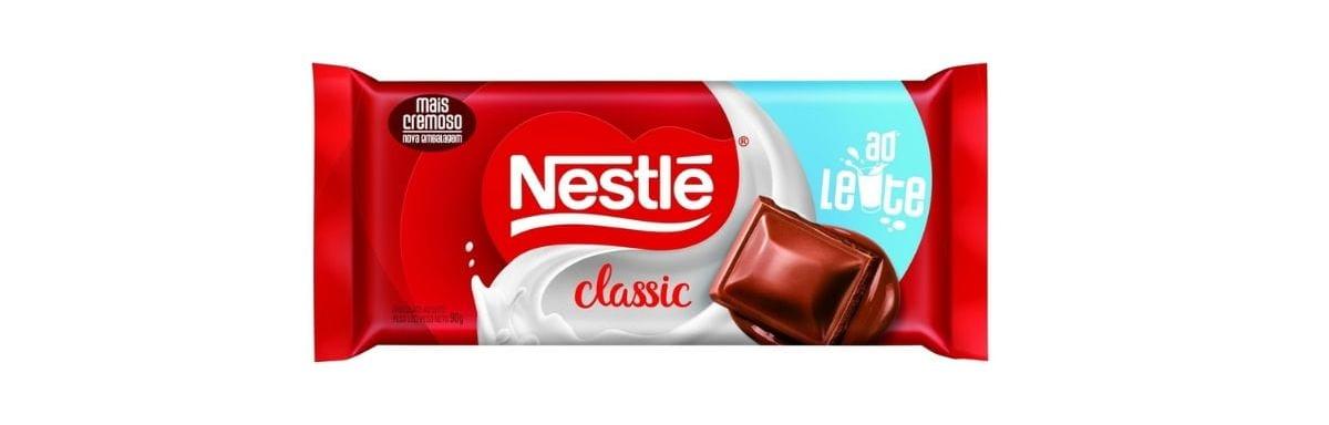 Chocolate Nestlé Classic ao Leite 90g