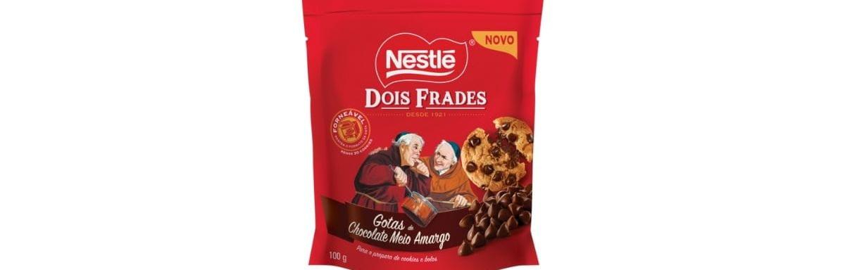 Gotas de Chocolate Meio Amargo Nestlé® Dois Frades®