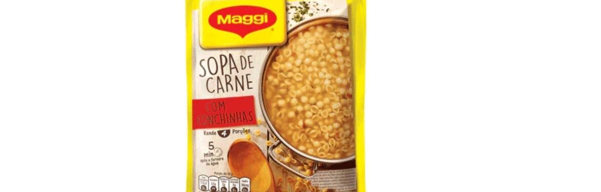 Maggi Sopa Sabor de Carne com Conchinhas