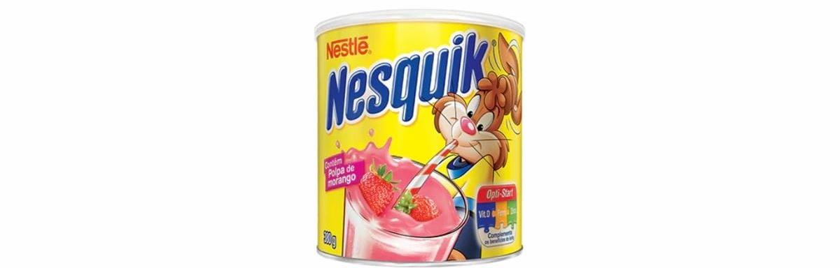 Nesquik em pó sabor Morango