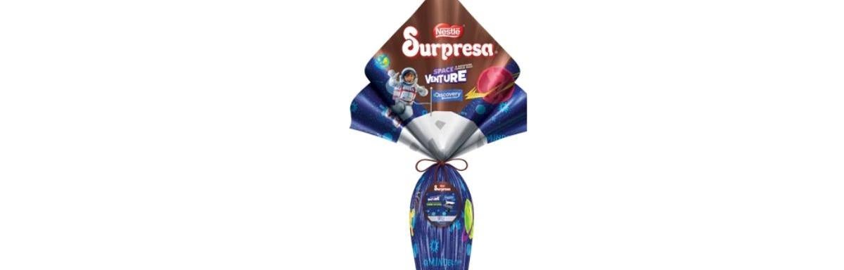 Ovo de Páscoa Infantil Supresa Espaço 150g