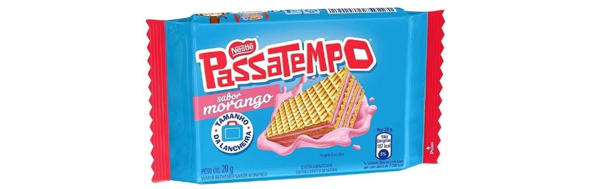 Passatempo Mini Wafer Morango