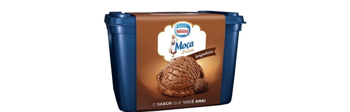 Sorvete Moça Brigadeiro Pote