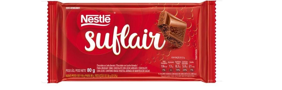 Suflair Chocolate ao Leite 80g