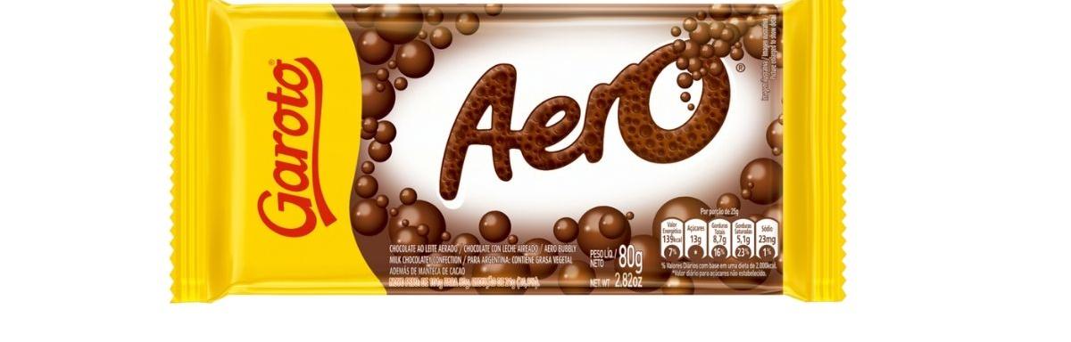 Garoto Aero TabChoc ao Leite 80g