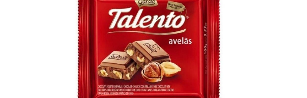 Chocolate Talento Ao Leite Avelãs 25g