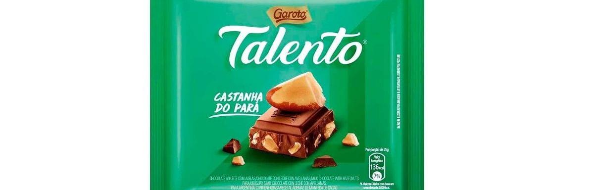 Chocolate Talento Castanha do Pará 25g