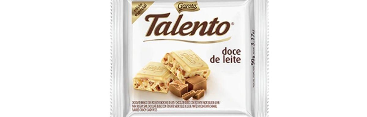 Chocolate TALENTO chocolate branco com doce de leite 90g