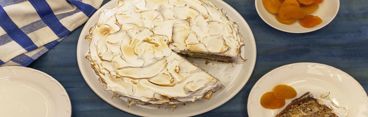 Torta de Nozes com Damascos