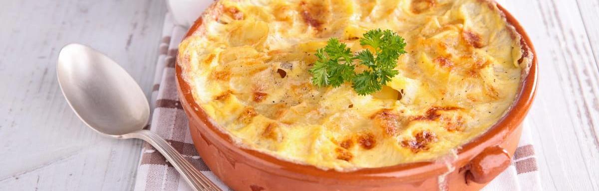 Gratinado de Batata e Frango