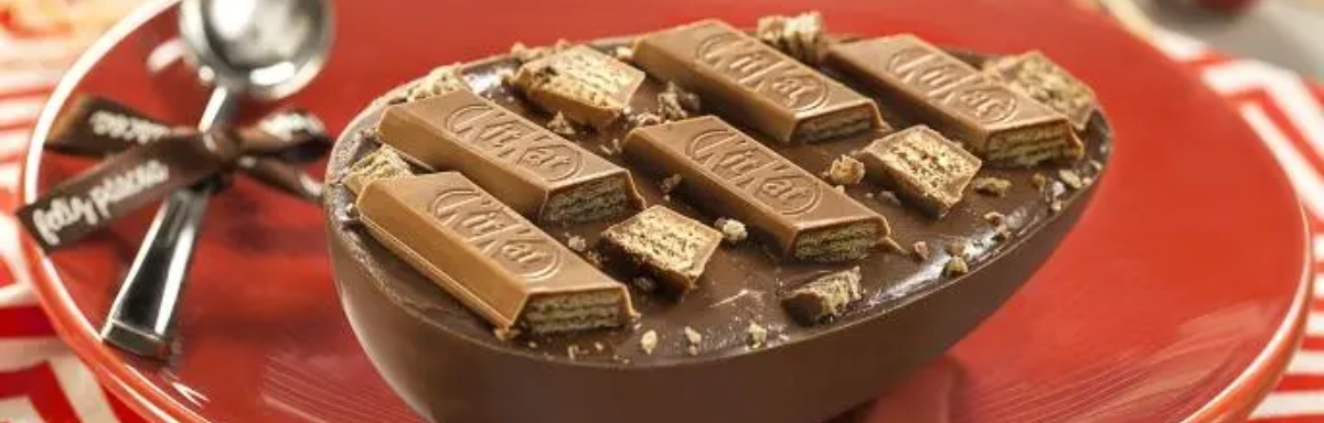 Receita de Mini Ovo Kit Kat para a sobremesa de Páscoa!