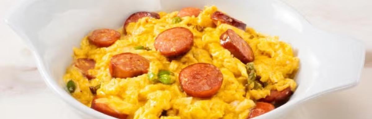 Receita de Ovo Mexido com Calabresa