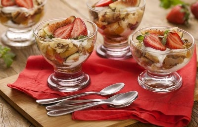 Taça de Panettone Zero Adição de Açúcares, Iogurte e Frutas