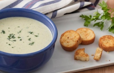 Sopa Cremosa de Couve-flor e Brócolis