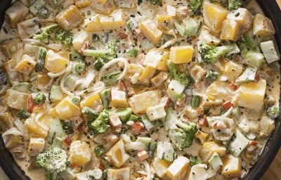 Frigideira de Legumes ao Creme