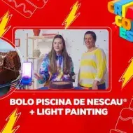 Bolo Piscina de NESCAU® e Lightpainting