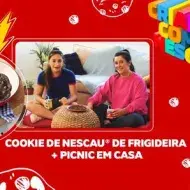Cookie de Nescau de Frigideira e Picnic em Casa