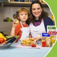 Pedacinhos de Frango Crocante com Vegetais