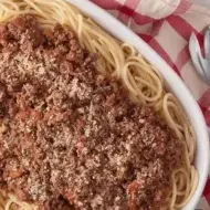 Receitas de macarrão: Macarrão à bolonhesa