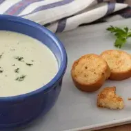 Sopa Cremosa de Couve-flor e Brócolis