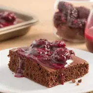 Bolo Quente de Chocolate e Amoras