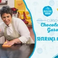 Montagem com a imagem chef Lu Neves à esquerda e à direita o título da aula.