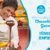 Montagem com a imagem chef Lu Neves à esquerda e à direita o título da aula.