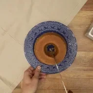 Fotografia de bolo de banana feito com aveia.