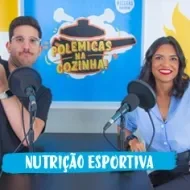 Imagem dos apresentadores lado a lado com o texto abaixo escrito "nutrição esportiva".