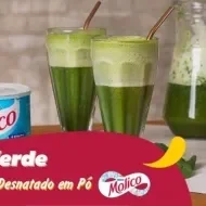 Fotografia da receita de suco verde.