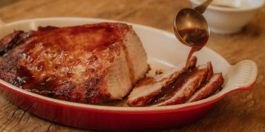 Ceia de Natal na AirFryer: Pernil com molho