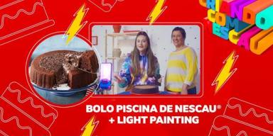 Bolo Piscina de NESCAU® e Lightpainting