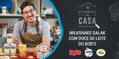 Milkshake Galak com Doce de Leite do Bob’s