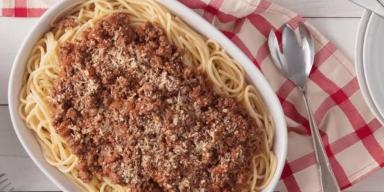 Receitas de macarrão: Macarrão à bolonhesa