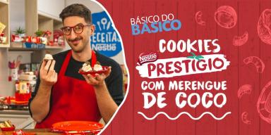 Imagem em tons de vermelho com um rapaz à esquerda segurando uma receita e à direita os dizeres com o nome do programa