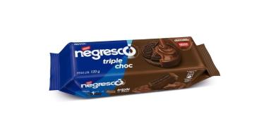Biscoito Negresco Coberto com Triplo Chocolate