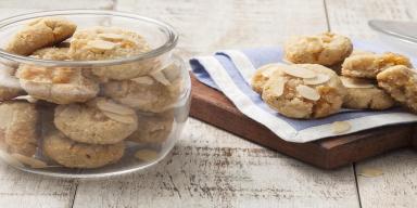 Cookies de Amêndoa e Damasco sem Glúten