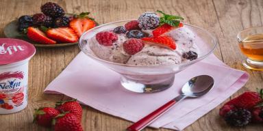 Sobremesa Gelada com Iogurte Nesfit